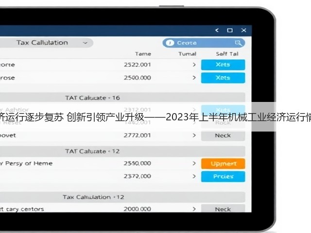 经济运行逐步复苏 创新引领产业升级——2023年上半年机械工业经济运行情况(图1)