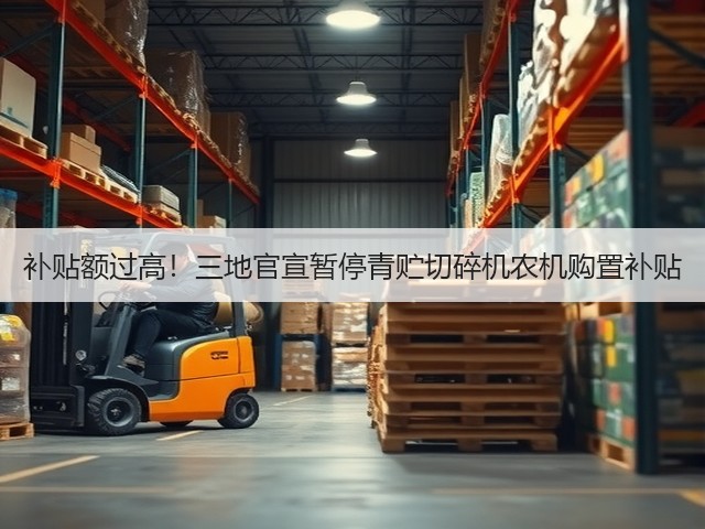 补贴额过高!三地官宣暂停青贮切碎机农机购置补贴(图1) 补贴额过高!三地官宣暂停青贮切碎机农机购置补贴(图1)
