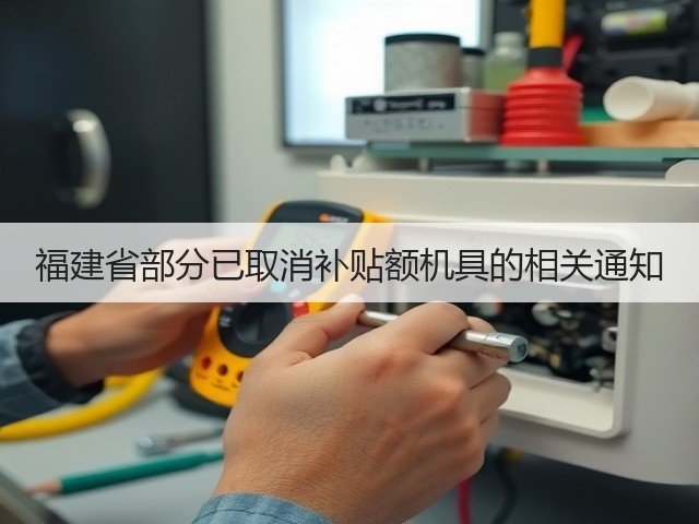 福建省部分已取消补贴额机具的相关通知(图1)