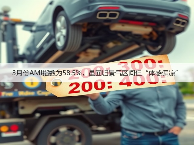 3月份AMI指数为58.5%,虽回归景气区间但“体感偏凉”(图1) 3月份AMI指数为58.5%,虽回归景气区间但“体感偏凉”(图1)