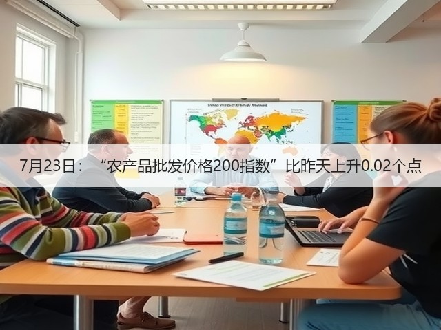 7月23日:“农产品批发价格200指数”比昨天上升0.02个点(图3) 7月23日:“农产品批发价格200指数”比昨天上升0.02个点(图3)
