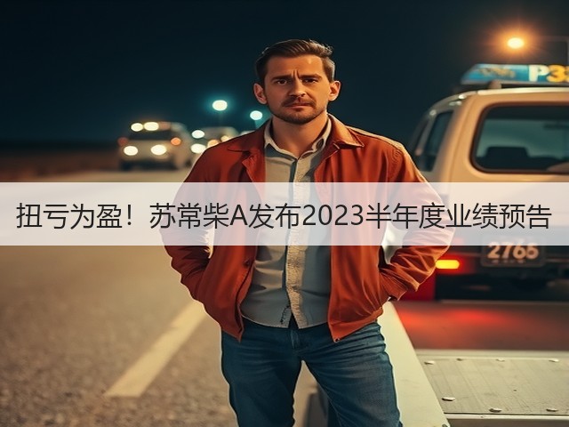 扭亏为盈！苏常柴A发布2023半年度业绩预告(图1)