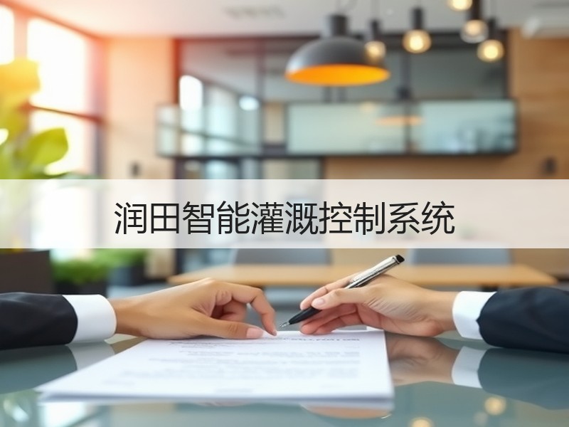 润田智能灌溉控制系统