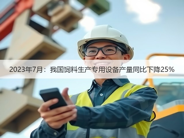 2023年7月：我国饲料生产专用设备产量同比下降25%(图3)