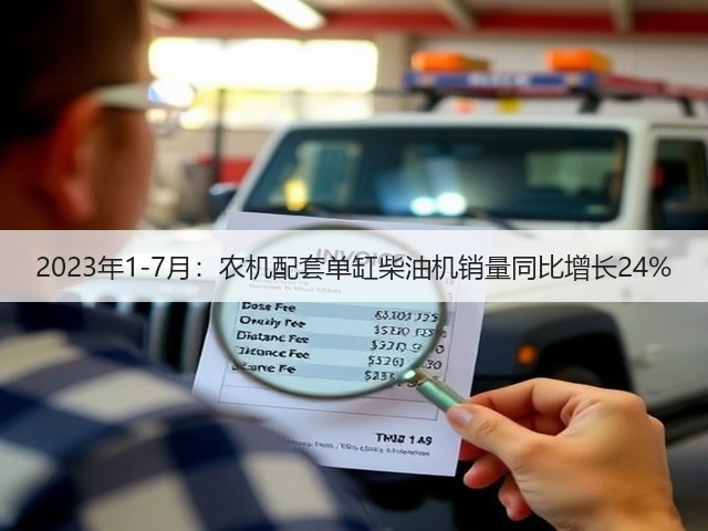 2023年1-7月：农机配套单缸柴油机销量同比增长24%(图2)