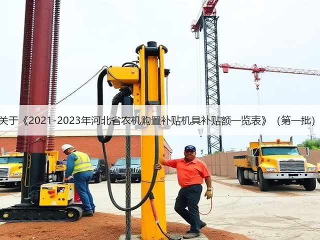 河北省关于《2021-2023年河北省农机购置补贴机具补贴额一览表》(第一批)的公示(图1) 河北省关于《2021-2023年河北省农机购置补贴机具补贴额一览表》(第一批)的公示(图1)