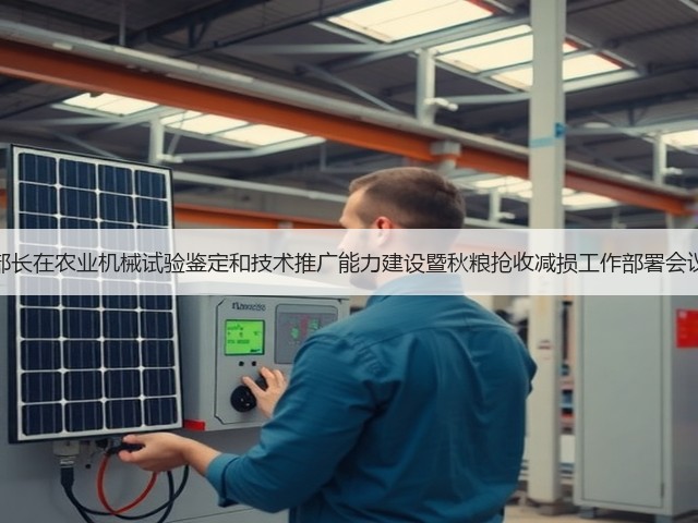 张桃林副部长在农业机械试验鉴定和技术推广能力建设暨秋粮抢收减损工作部署会议上的讲话(图1) 张桃林副部长在农业机械试验鉴定和技术推广能力建设暨秋粮抢收减损工作部署会议上的讲话(图1)