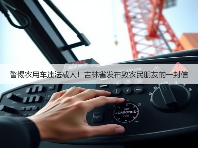 警惕农用车违法载人!吉林省发布致农民朋友的一封信(图1) 警惕农用车违法载人!吉林省发布致农民朋友的一封信(图1)