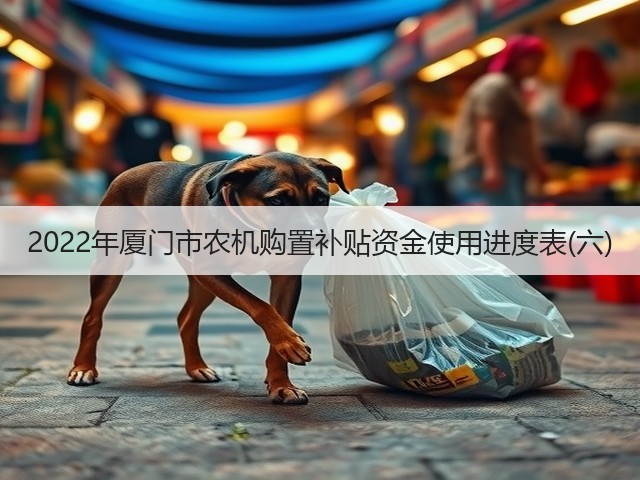 2022年厦门市农机购置补贴资金使用进度表(六)(图3)