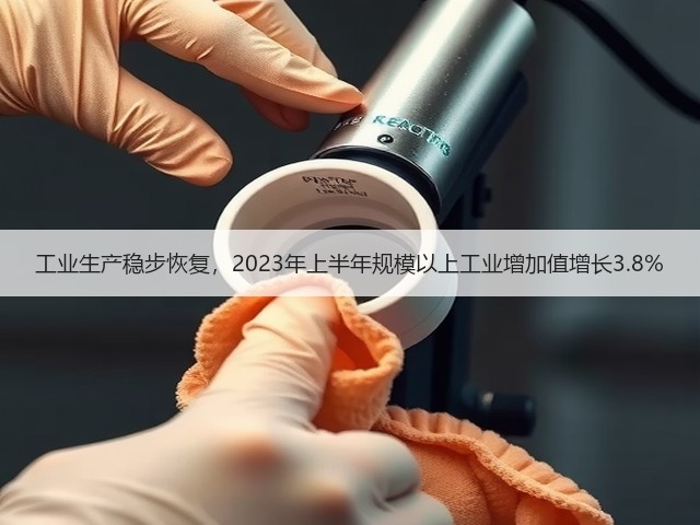 工业生产稳步恢复，2023年上半年规模以上工业增加值增长3.8%(图1)