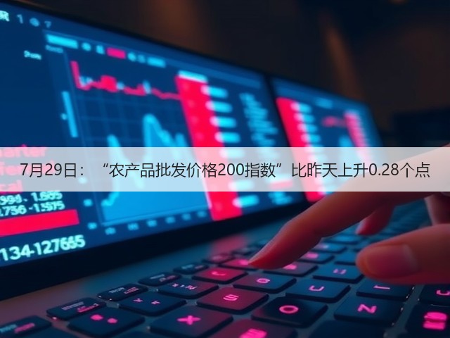 7月29日:“农产品批发价格200指数”比昨天上升0.28个点(图1) 7月29日:“农产品批发价格200指数”比昨天上升0.28个点(图1)