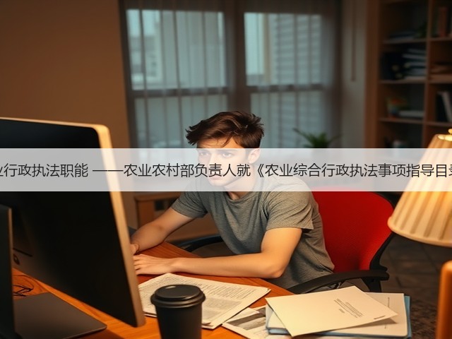 全面履行农业行政执法职能 ——农业农村部负责人就《农业综合行政执法事项指导目录》答记者问(图1) 全面履行农业行政执法职能 ——农业农村部负责人就《农业综合行政执法事项指导目录》答记者问(图1)