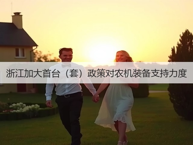 浙江加大首台(套)政策对农机装备支持力度(图1) 浙江加大首台(套)政策对农机装备支持力度(图1)