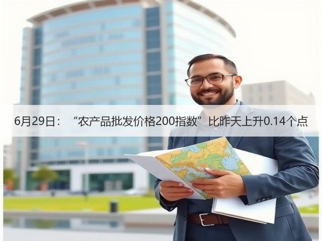 6月29日:“农产品批发价格200指数”比昨天上升0.14个点(图3) 6月29日:“农产品批发价格200指数”比昨天上升0.14个点(图3)