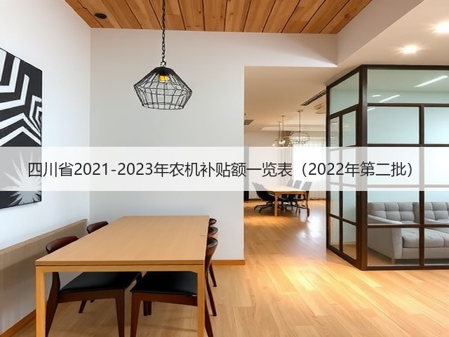 四川省2021-2023年农机补贴额一览表（2022年第二批）(图2)