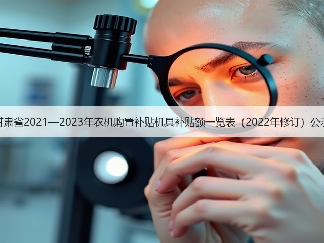 甘肃省2021—2023年农机购置补贴机具补贴额一览表(2022年修订)公示(图1) 甘肃省2021—2023年农机购置补贴机具补贴额一览表(2022年修订)公示(图1)