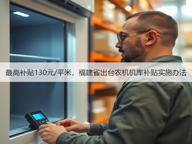 最高补贴130元/平米，福建省出台农机机库补贴实施办法(图3)