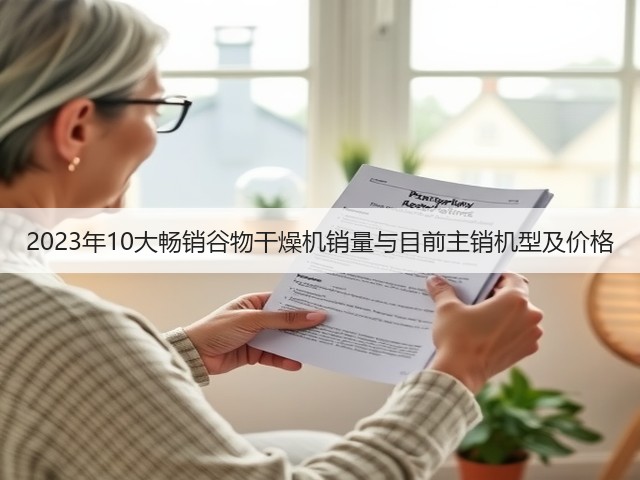 2023年10大畅销谷物干燥机销量与目前主销机型及价格(图2)