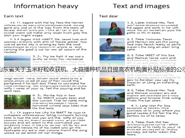 山东省关于玉米籽粒收获机、大蒜播种机品目提高农机购置补贴标准的公示(图1) 山东省关于玉米籽粒收获机、大蒜播种机品目提高农机购置补贴标准的公示(图1)