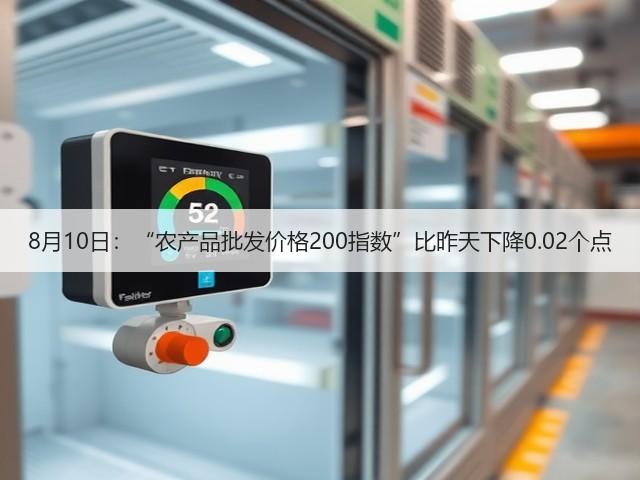 8月10日：“农产品批发价格200指数”比昨天下降0.02个点(图2)