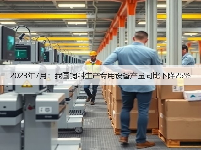 2023年7月：我国饲料生产专用设备产量同比下降25%(图1)