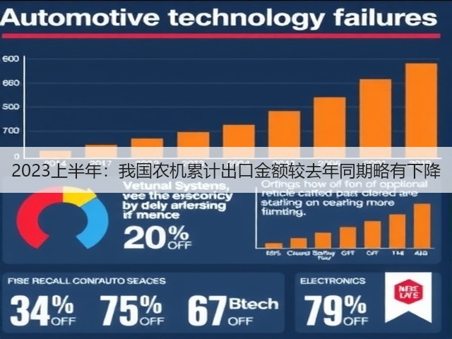 2023上半年:我国农机累计出口金额较去年同期略有下降(图1) 2023上半年:我国农机累计出口金额较去年同期略有下降(图1)