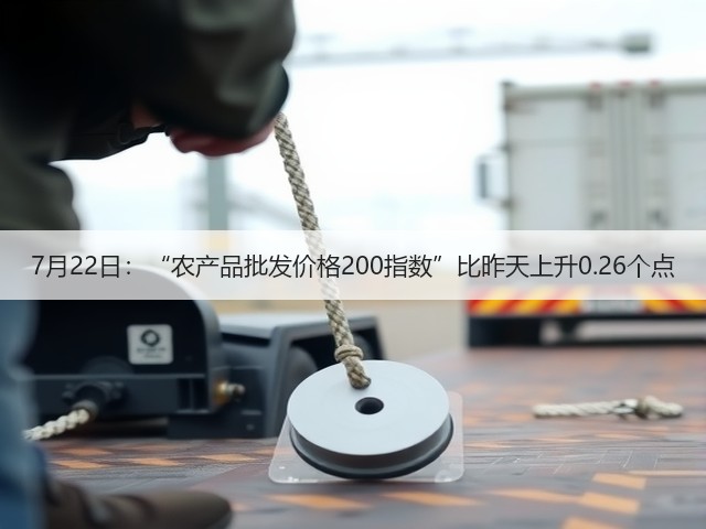 7月22日:“农产品批发价格200指数”比昨天上升0.26个点(图3) 7月22日:“农产品批发价格200指数”比昨天上升0.26个点(图3)