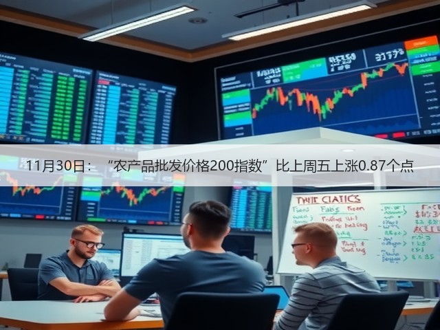 11月30日:“农产品批发价格200指数”比上周五上涨0.87个点(图2) 11月30日:“农产品批发价格200指数”比上周五上涨0.87个点(图2)