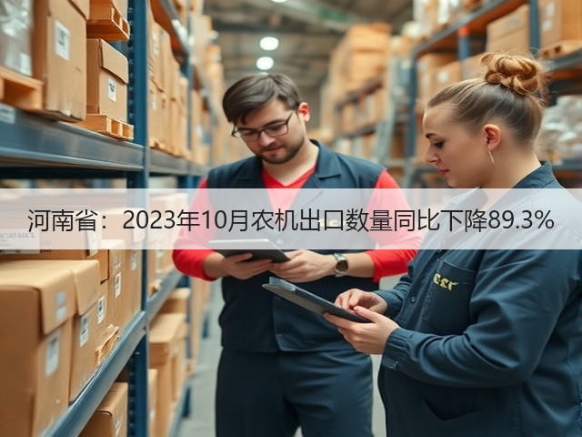 河南省:2023年10月农机出口数量同比下降89.3%(图1) 河南省:2023年10月农机出口数量同比下降89.3%(图1)