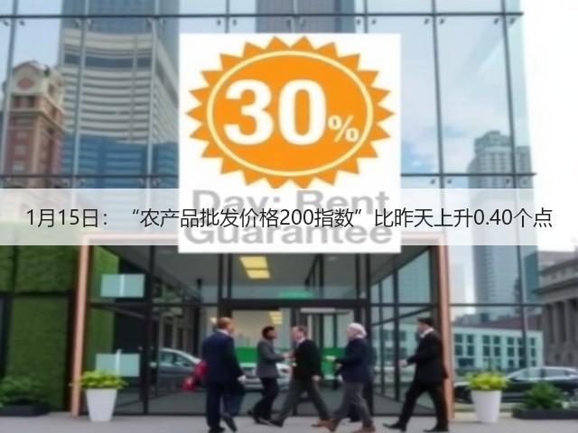 1月15日：“农产品批发价格200指数”比昨天上升0.40个点(图3)