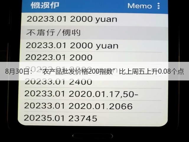 8月30日:“农产品批发价格200指数”比上周五上升0.08个点(图1) 8月30日:“农产品批发价格200指数”比上周五上升0.08个点(图1)