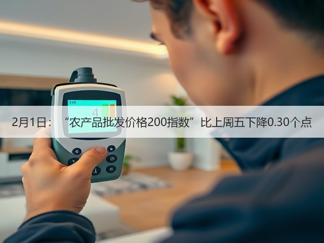 2月1日:“农产品批发价格200指数”比上周五下降0.30个点(图3) 2月1日:“农产品批发价格200指数”比上周五下降0.30个点(图3)