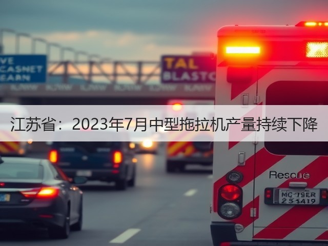 江苏省：2023年7月中型拖拉机产量持续下降(图1)