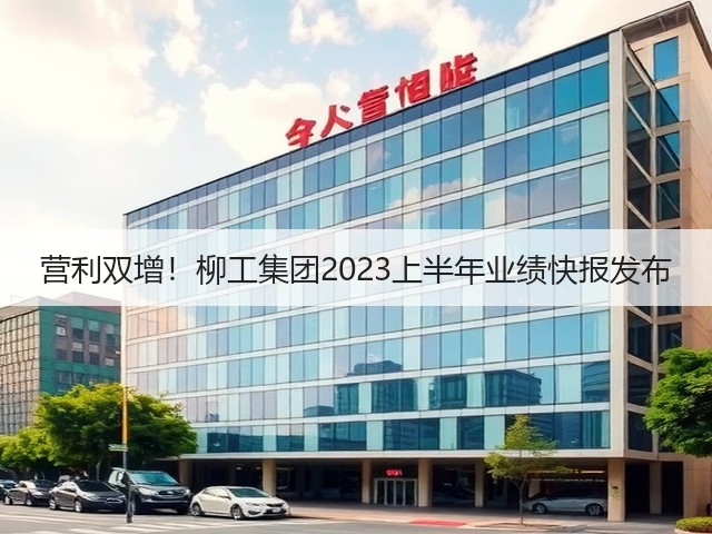 营利双增！柳工集团2023上半年业绩快报发布(图3)