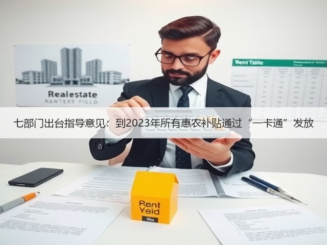 七部门出台指导意见:到2023年所有惠农补贴通过“一卡通”发放(图2) 七部门出台指导意见:到2023年所有惠农补贴通过“一卡通”发放(图2)