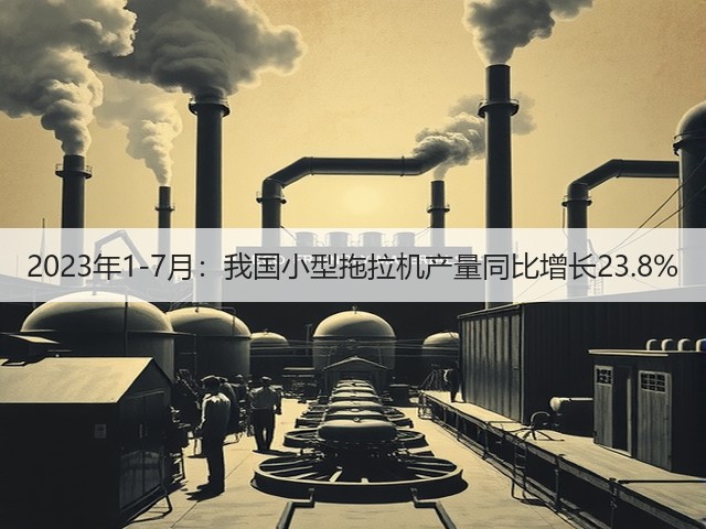 2023年1-7月：我国小型拖拉机产量同比增长23.8%(图2)