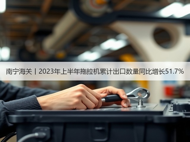 南宁海关丨2023年上半年拖拉机累计出口数量同比增长51.7%(图1)