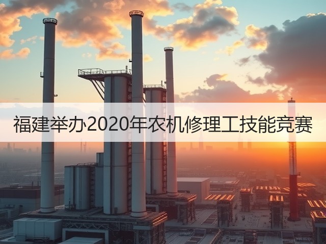 福建举办2020年农机修理工技能竞赛(图1)