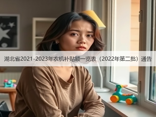 湖北省2021-2023年农机补贴额一览表(2022年第二批)通告(图2) 湖北省2021-2023年农机补贴额一览表(2022年第二批)通告(图2)