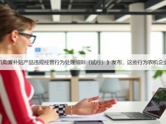 《黑龙江省农机购置补贴产品违规经营行为处理细则(试行)》发布,这些行为农机企业千万不要有!(图1) 《黑龙江省农机购置补贴产品违规经营行为处理细则(试行)》发布,这些行为农机企业千万不要有!(图1)