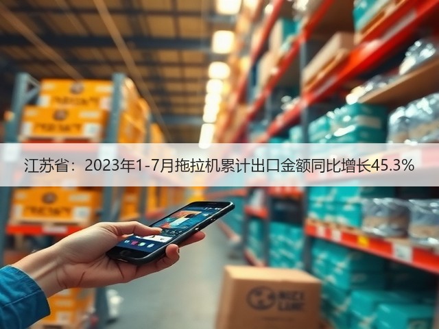 江苏省：2023年1-7月拖拉机累计出口金额同比增长45.3%(图2)