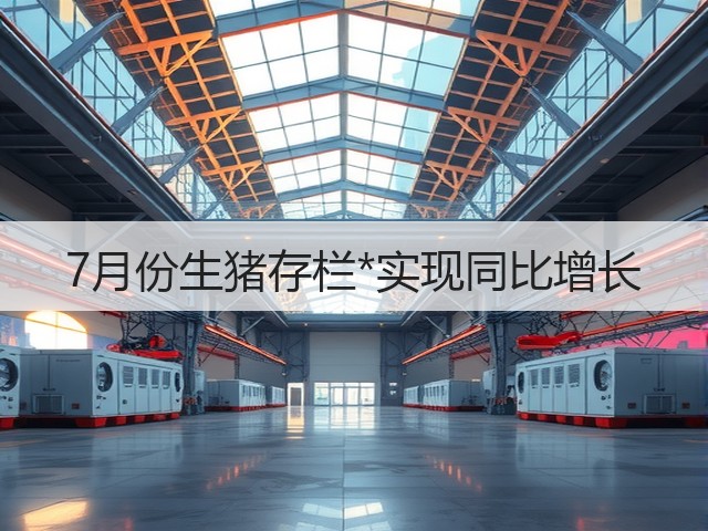 7月份生猪存栏*实现同比增长(图1) 7月份生猪存栏*实现同比增长(图1)