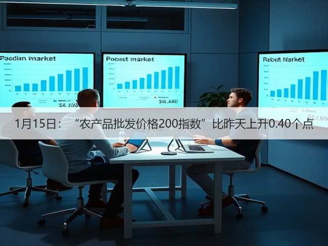 1月15日：“农产品批发价格200指数”比昨天上升0.40个点(图1)