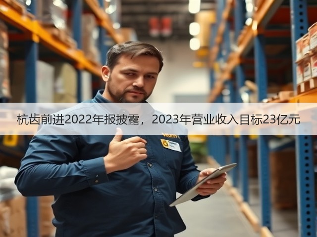 杭齿前进2022年报披露，2023年营业收入目标23亿元(图2)