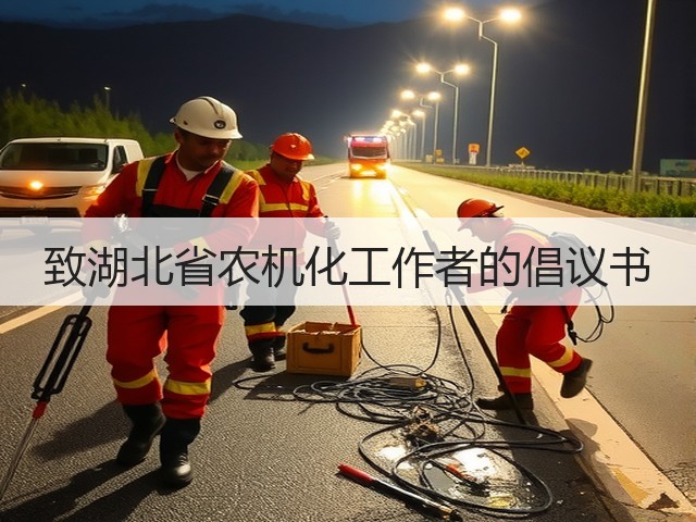 致湖北省农机化工作者的倡议书(图1)