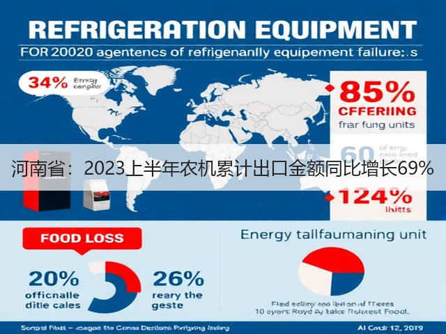 河南省：2023上半年农机累计出口金额同比增长69%(图1)